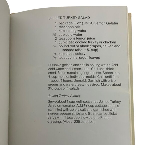 The New Joys Of Jell-O Recipe Book Cookbook 3rd Edition 1975 Hardcover - Picture 9 of 9